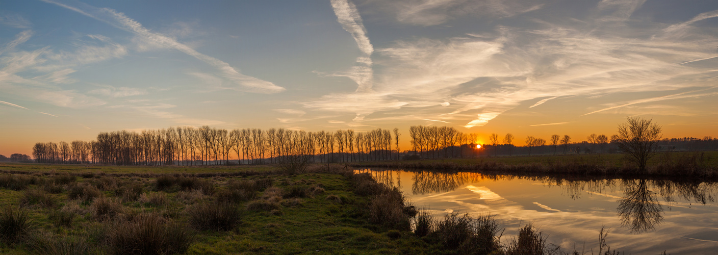 Sonnenuntergang im Schwingetal