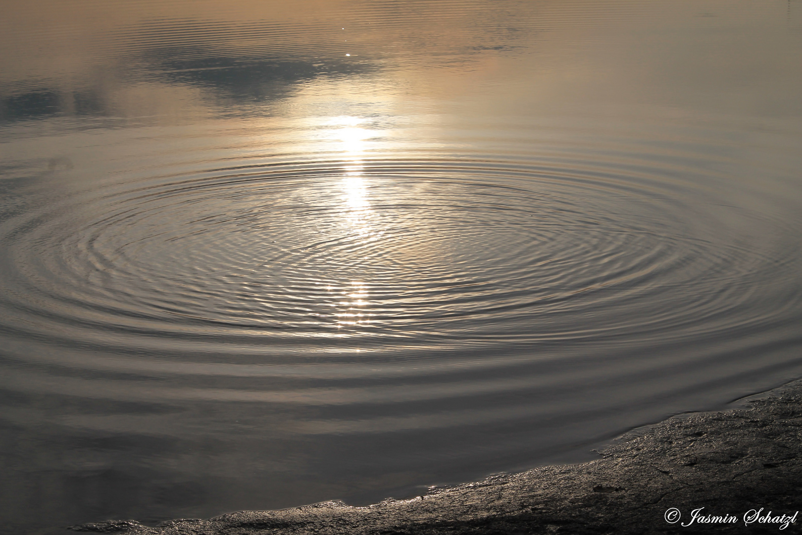 Sonnenuntergang im See