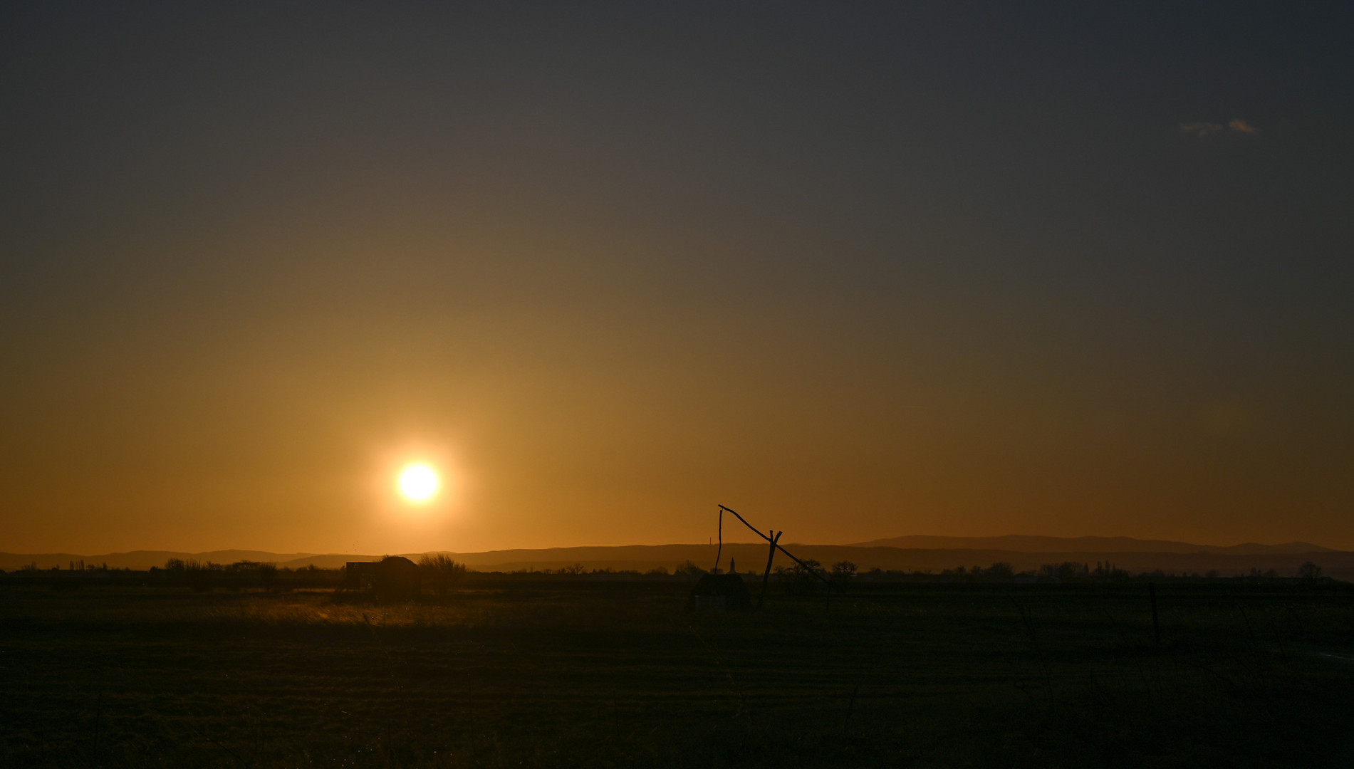 Sonnenuntergang im Seewinkel