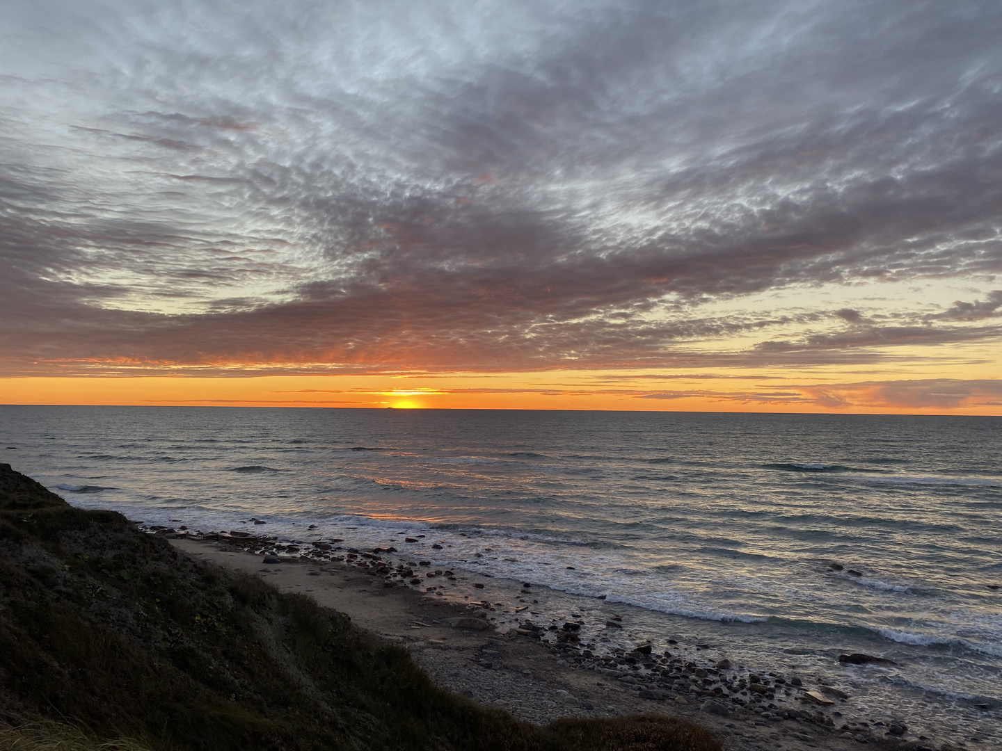 Sonnenuntergang im September in Hirtshals 