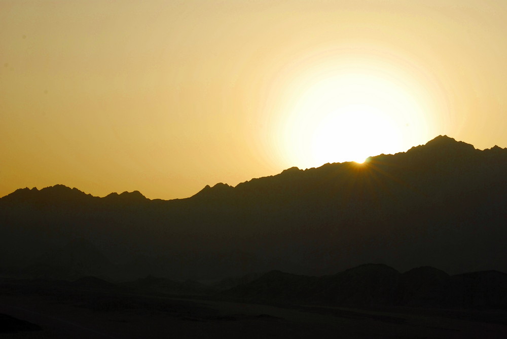 Sonnenuntergang im Sinai