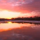 Sonnenuntergang im späten Winter 2, ein anderer Schnitt, und Belichtung