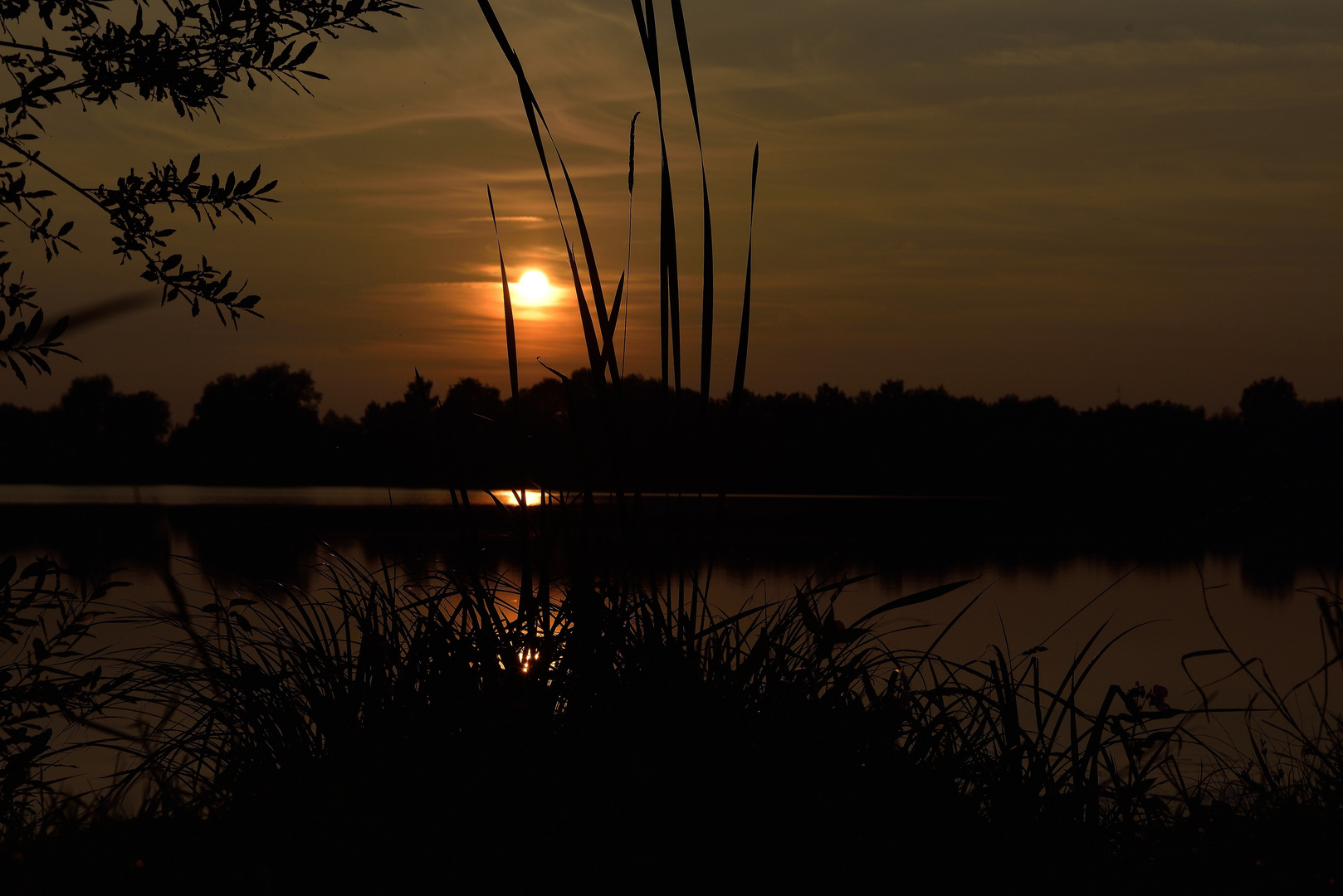 Sonnenuntergang im Spätsommer