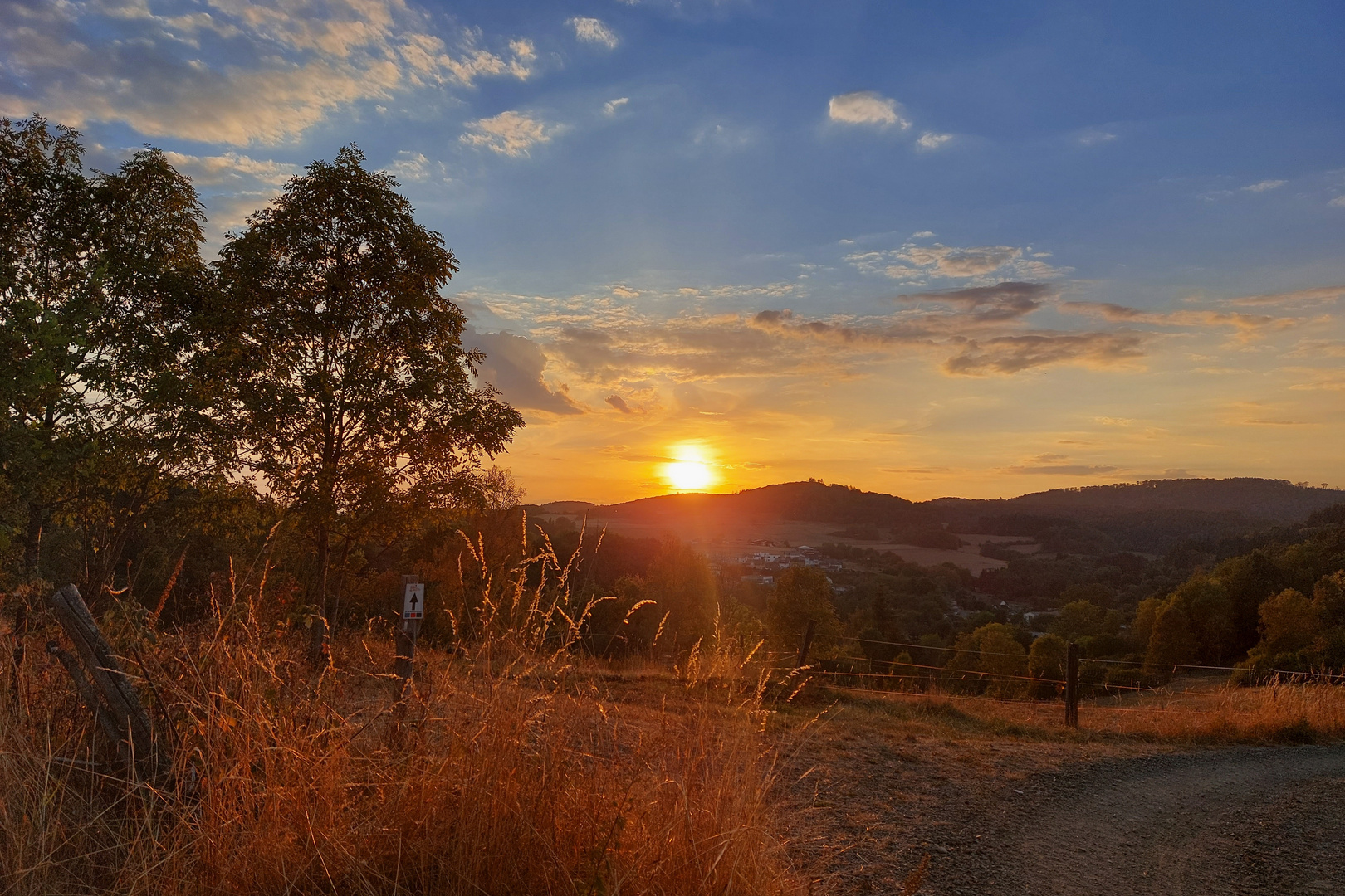 Sonnenuntergang im Spätsommer