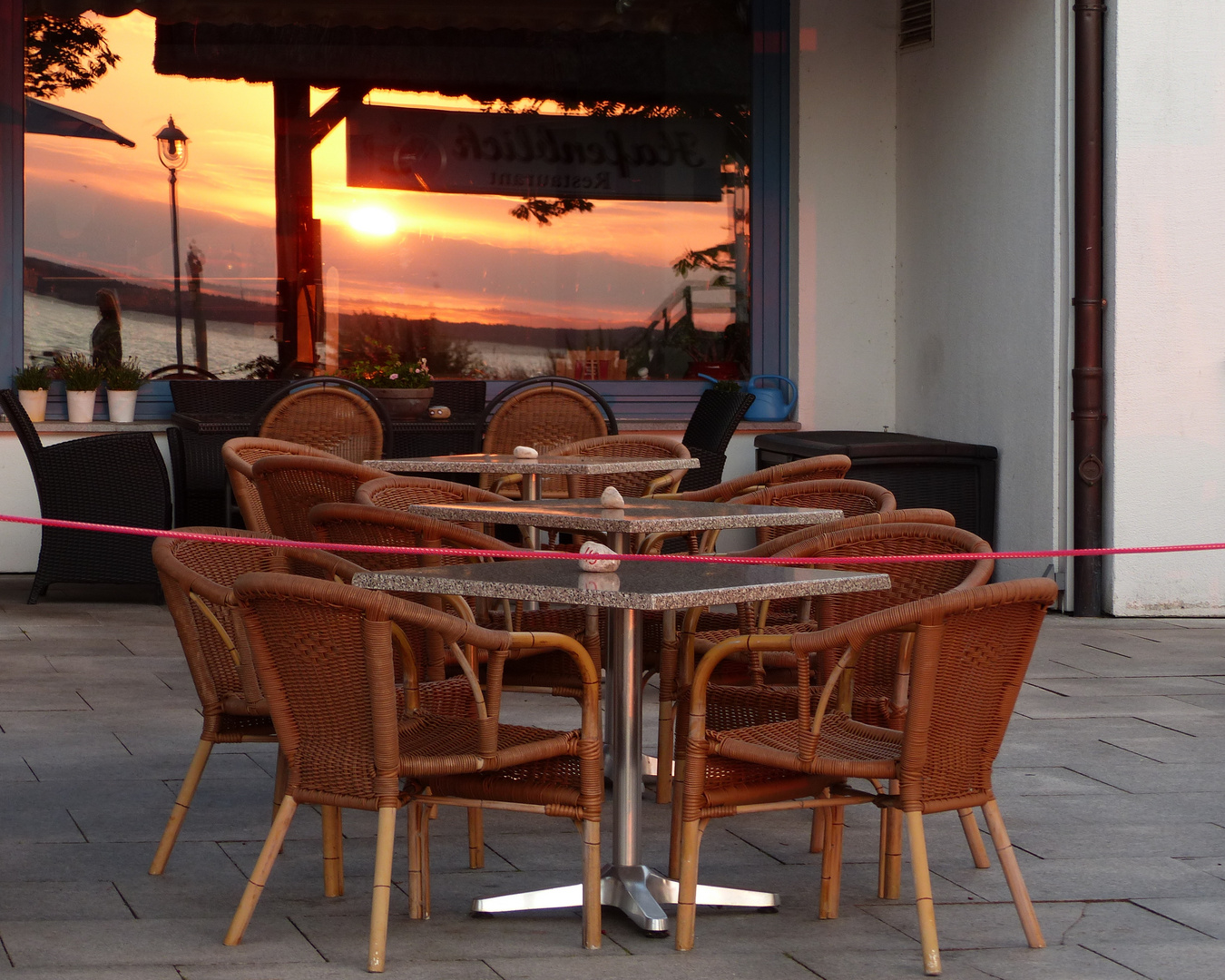 Sonnenuntergang im Spiegel