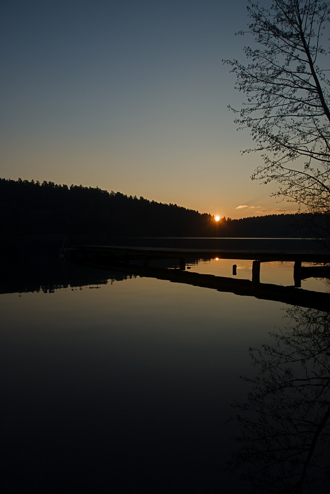 Sonnenuntergang im Spiegel