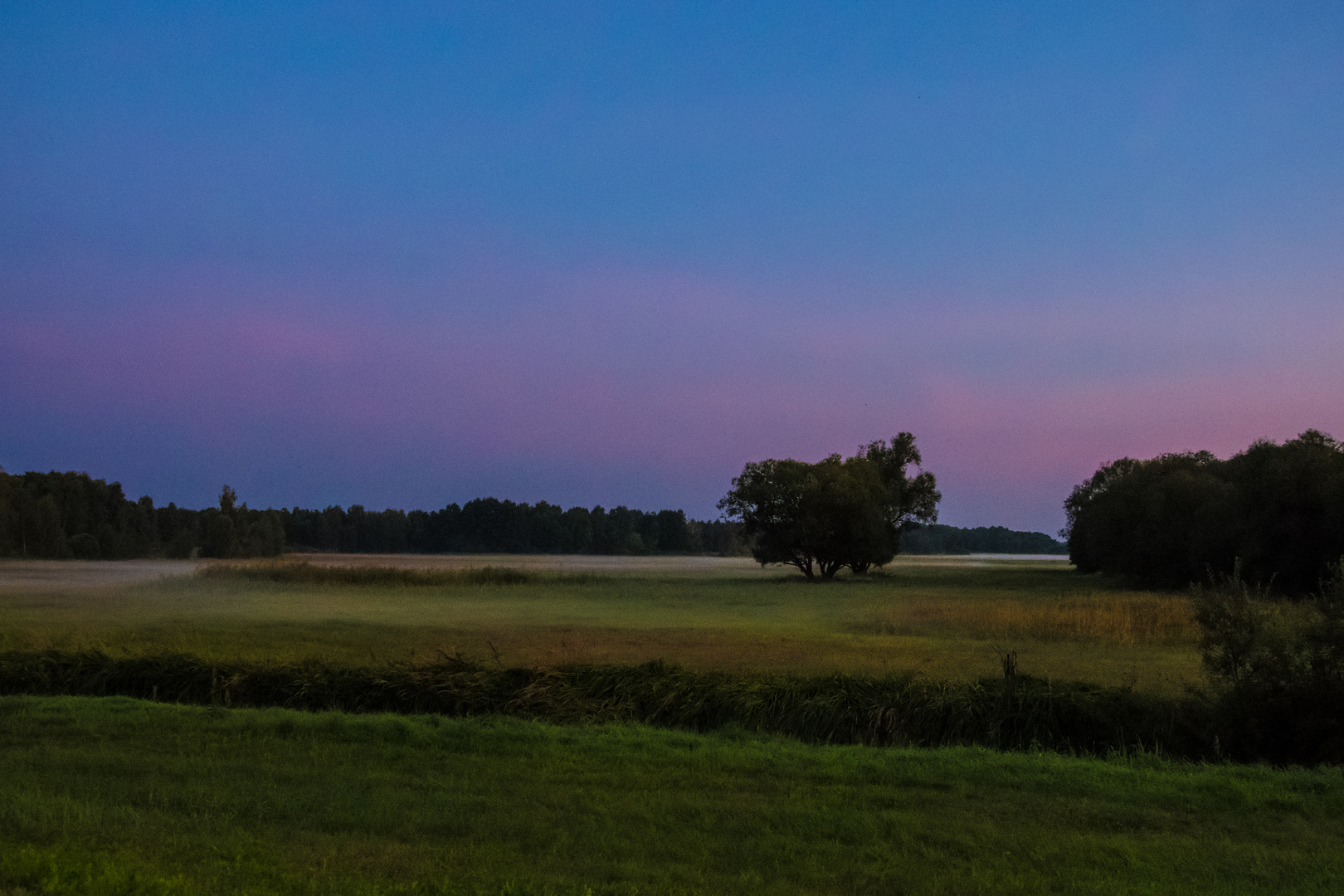 Sonnenuntergang im Spreewald