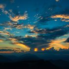 Sonnenuntergang im steirischen Almenland