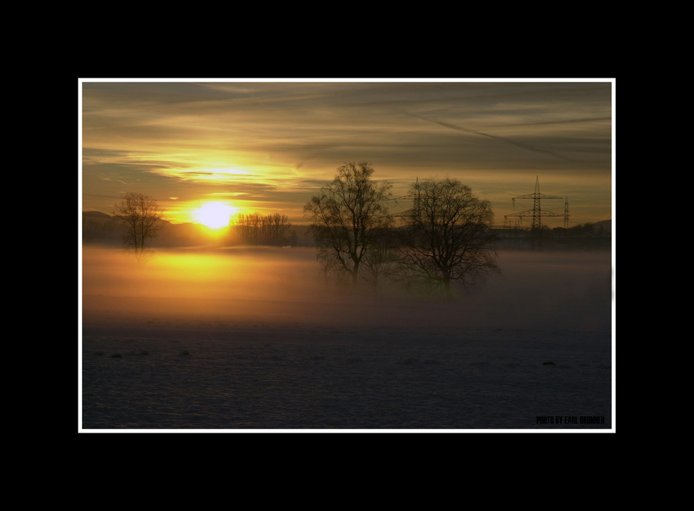 Sonnenuntergang im Stromland