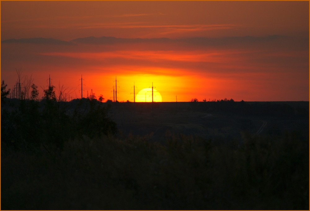 Sonnenuntergang im Süden