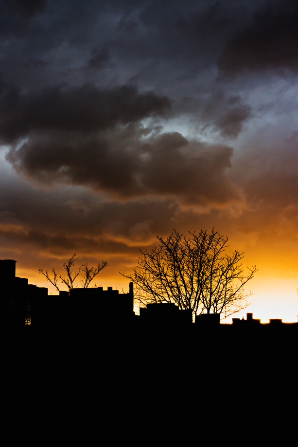 Sonnenuntergang im Süden Berlins