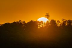 Sonnenuntergang im Südharz