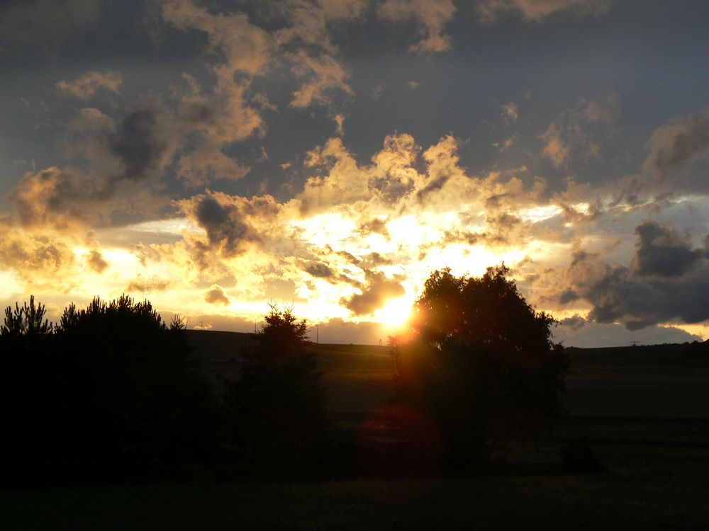 Sonnenuntergang im Südharz von Marcel Nolte 