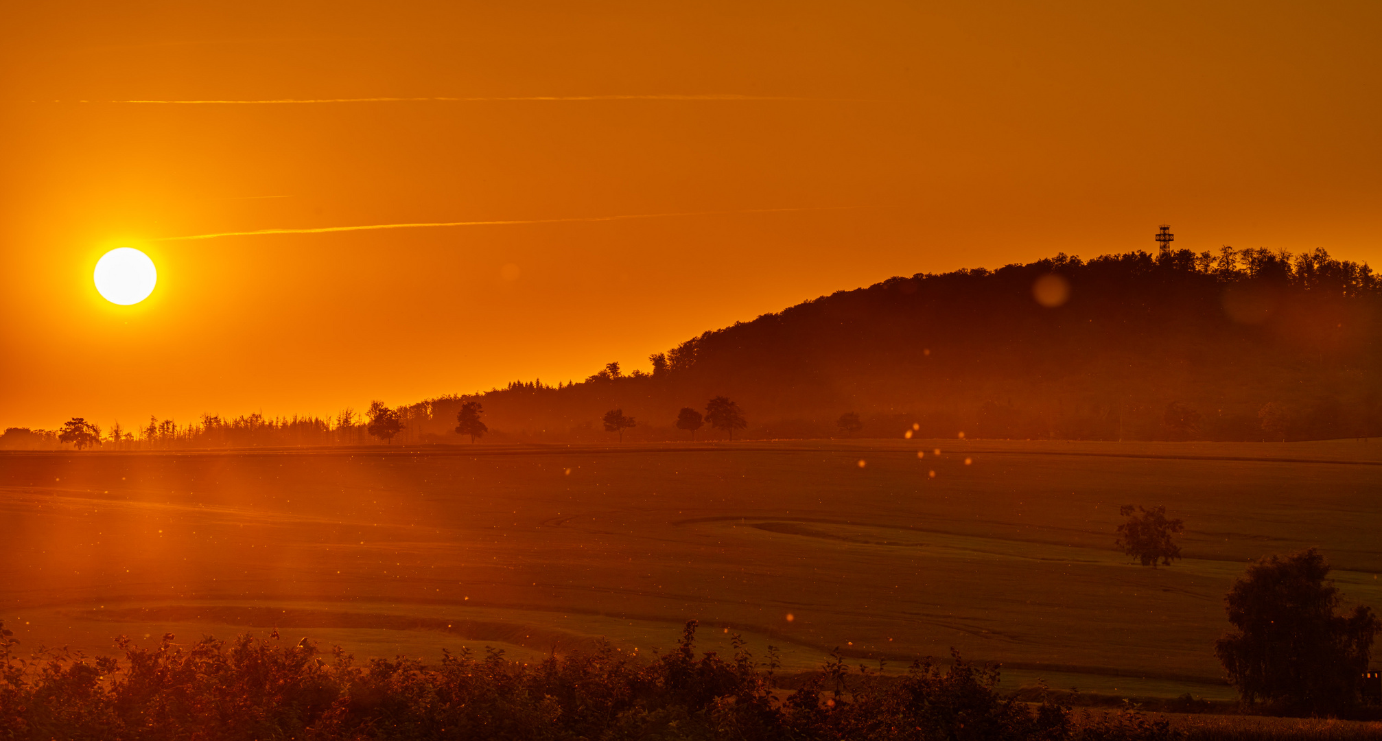 Sonnenuntergang im Südharz