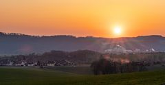 Sonnenuntergang im Südharz