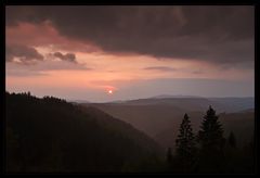 Sonnenuntergang im Südschwarzwald