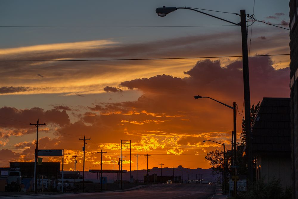 Sonnenuntergang im Südwesten der USA