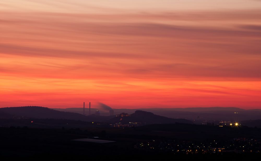 Sonnenuntergang im Sulmtal von Jens Schick