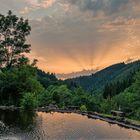 Sonnenuntergang im Tal