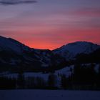 Sonnenuntergang im Tannheimer Tal