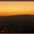 Sonnenuntergang im Taunus (aus Frankfurt gesehen)