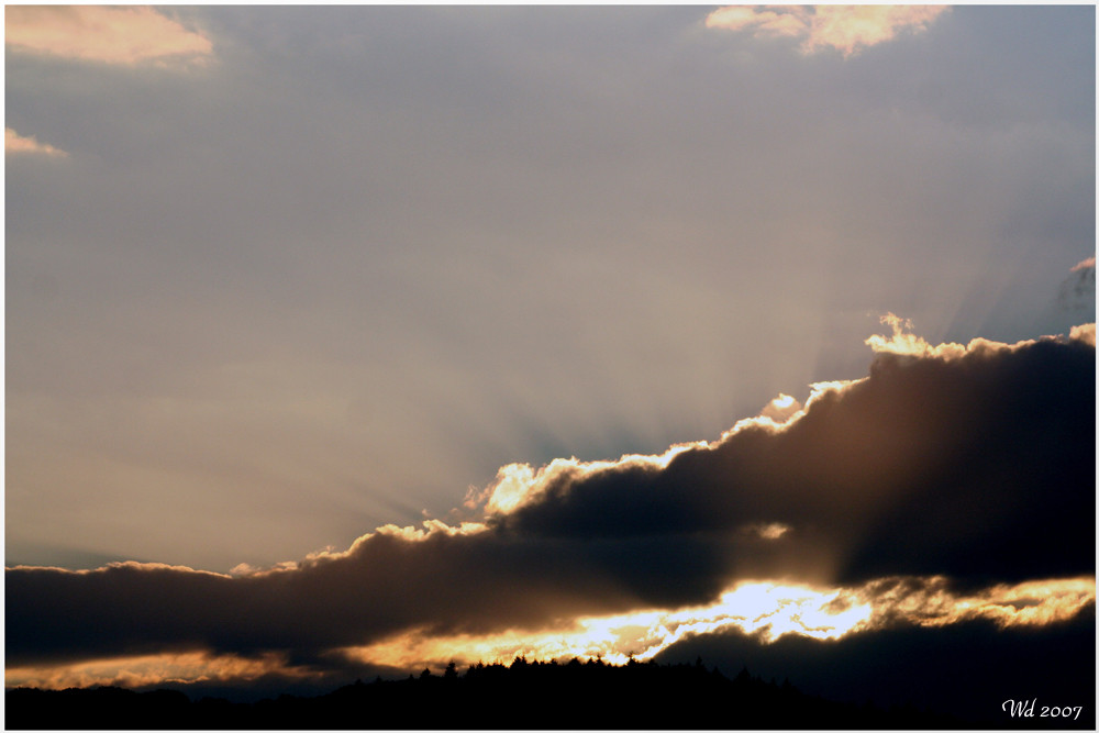 Sonnenuntergang im Taunus