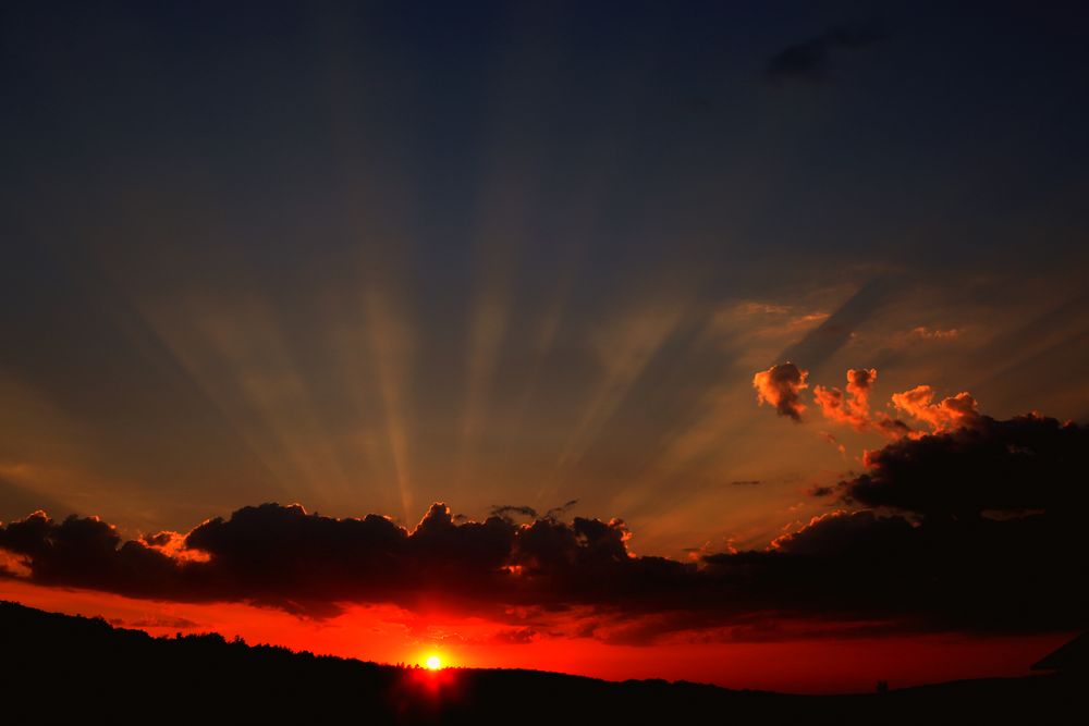 Sonnenuntergang im Taunus