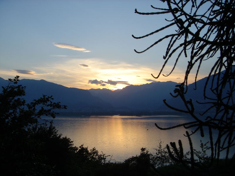 Sonnenuntergang im Tessin (CH)