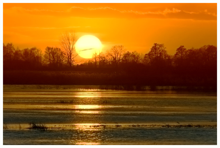 Sonnenuntergang im Teufelsmoor ...