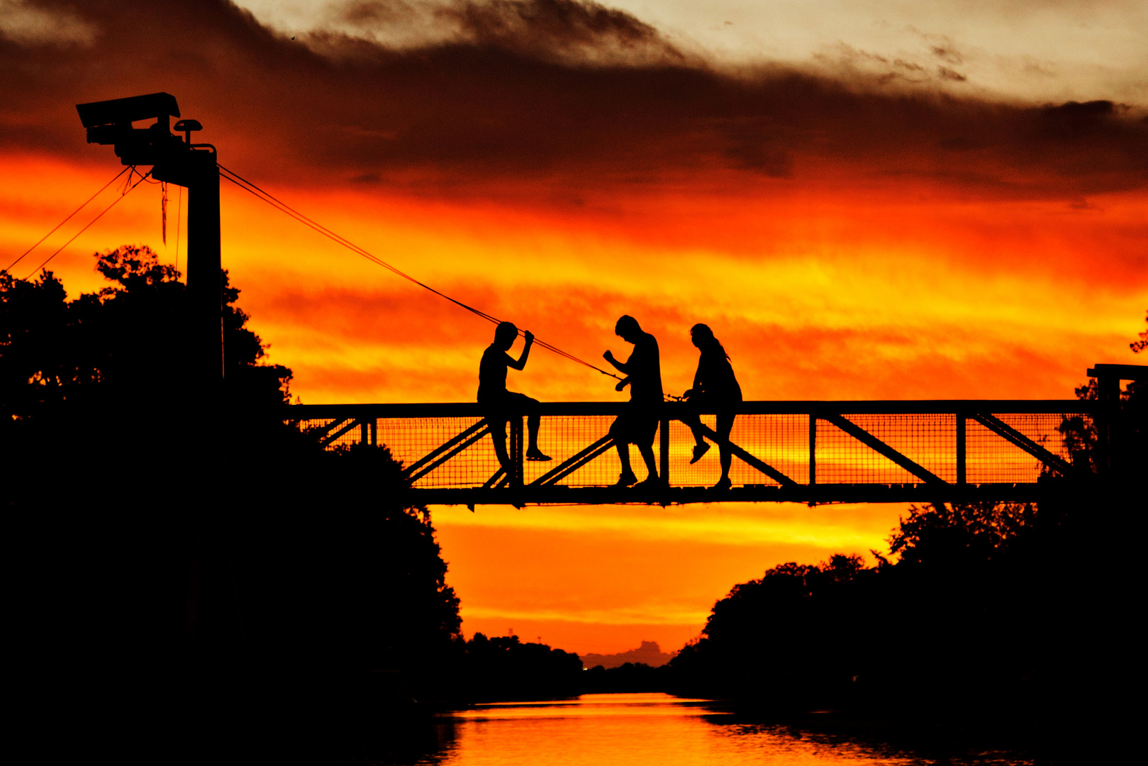 Sonnenuntergang im Tigre Delta (argentinische Impressionen)