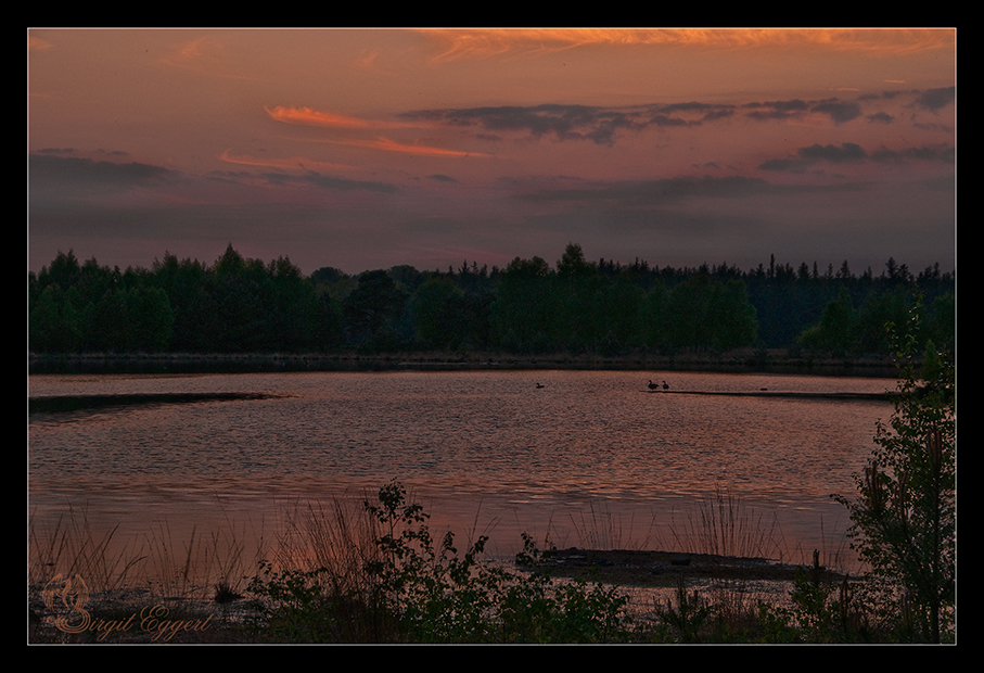 Sonnenuntergang im Tister Bauernmoor