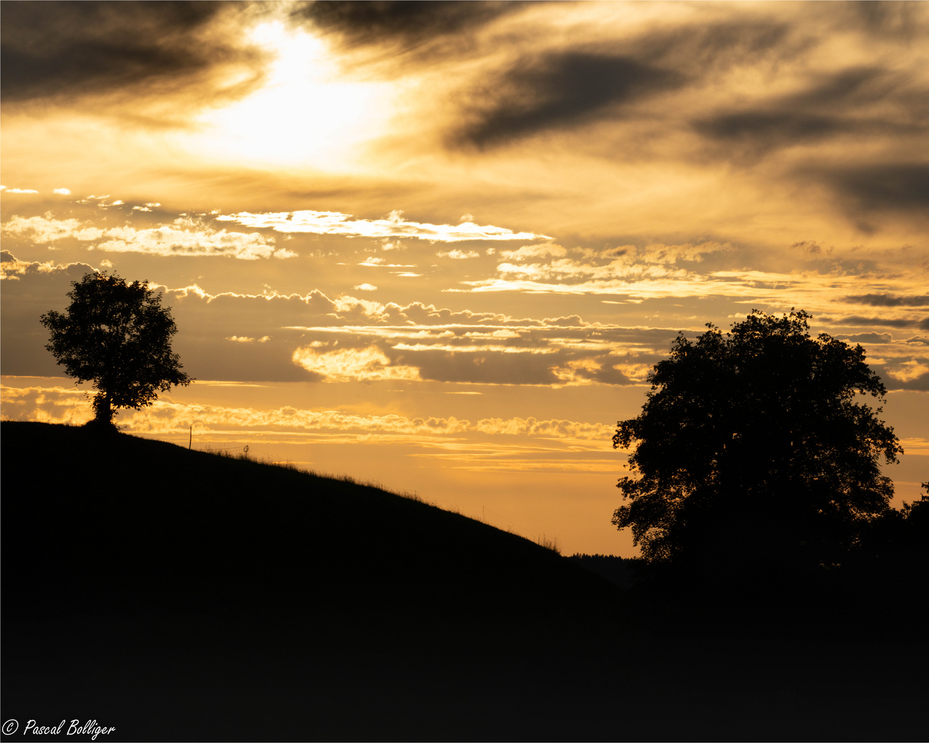 Sonnenuntergang im Toggenburg