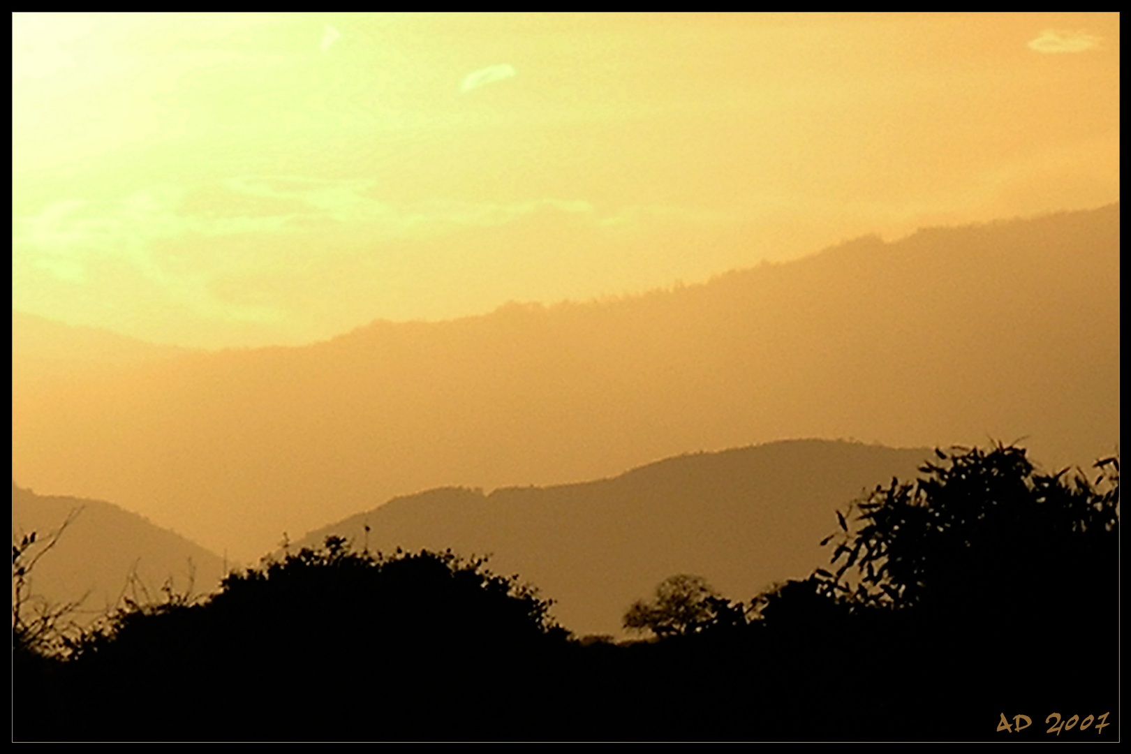 Sonnenuntergang im Tsavo Nationalpark