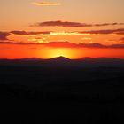 Sonnenuntergang im Val d'Orcia