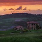 Sonnenuntergang im Val d'Orcia