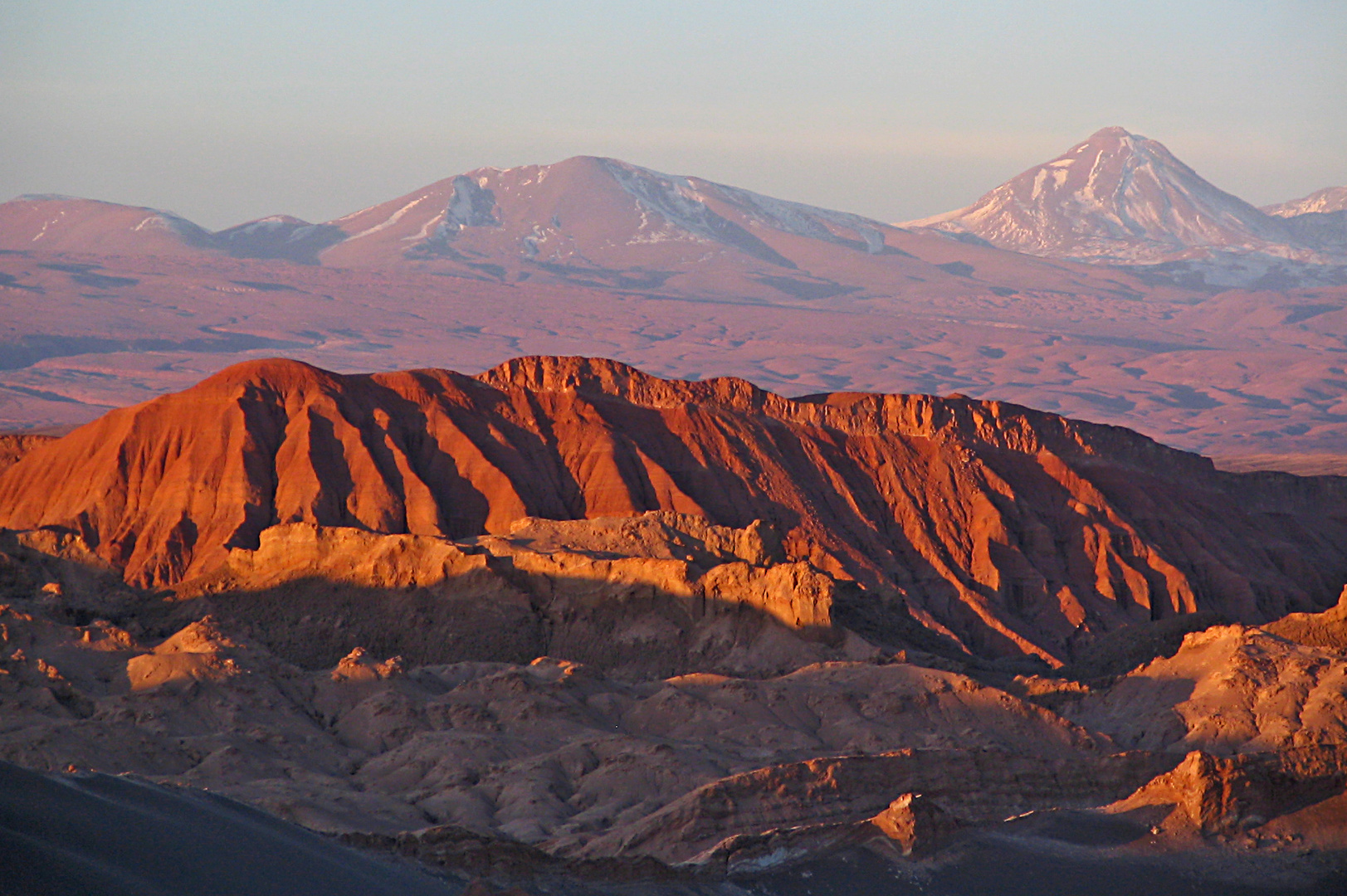 Sonnenuntergang im Valle de la Luna