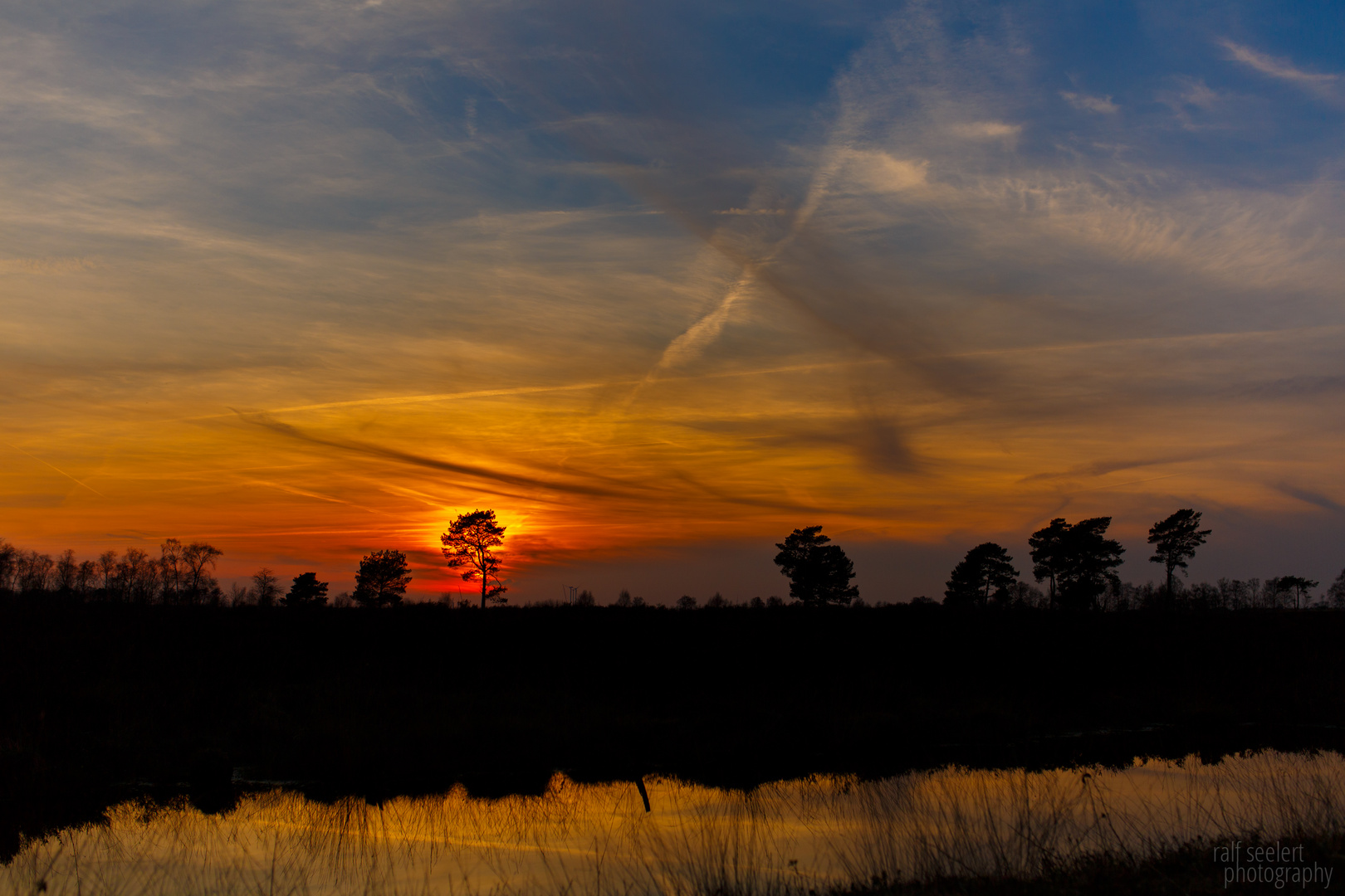 Sonnenuntergang im Venner Moor