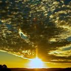 Sonnenuntergang im Vogelsberg (Hessen)