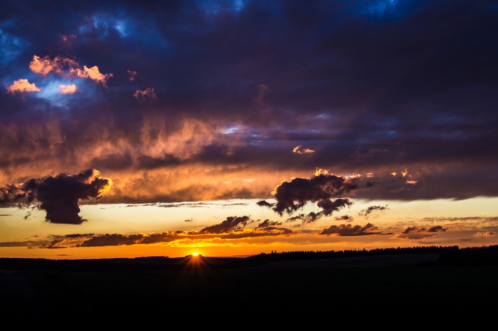  Sonnenuntergang im Vogtland 