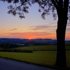 Sonnenuntergang im Vogtland