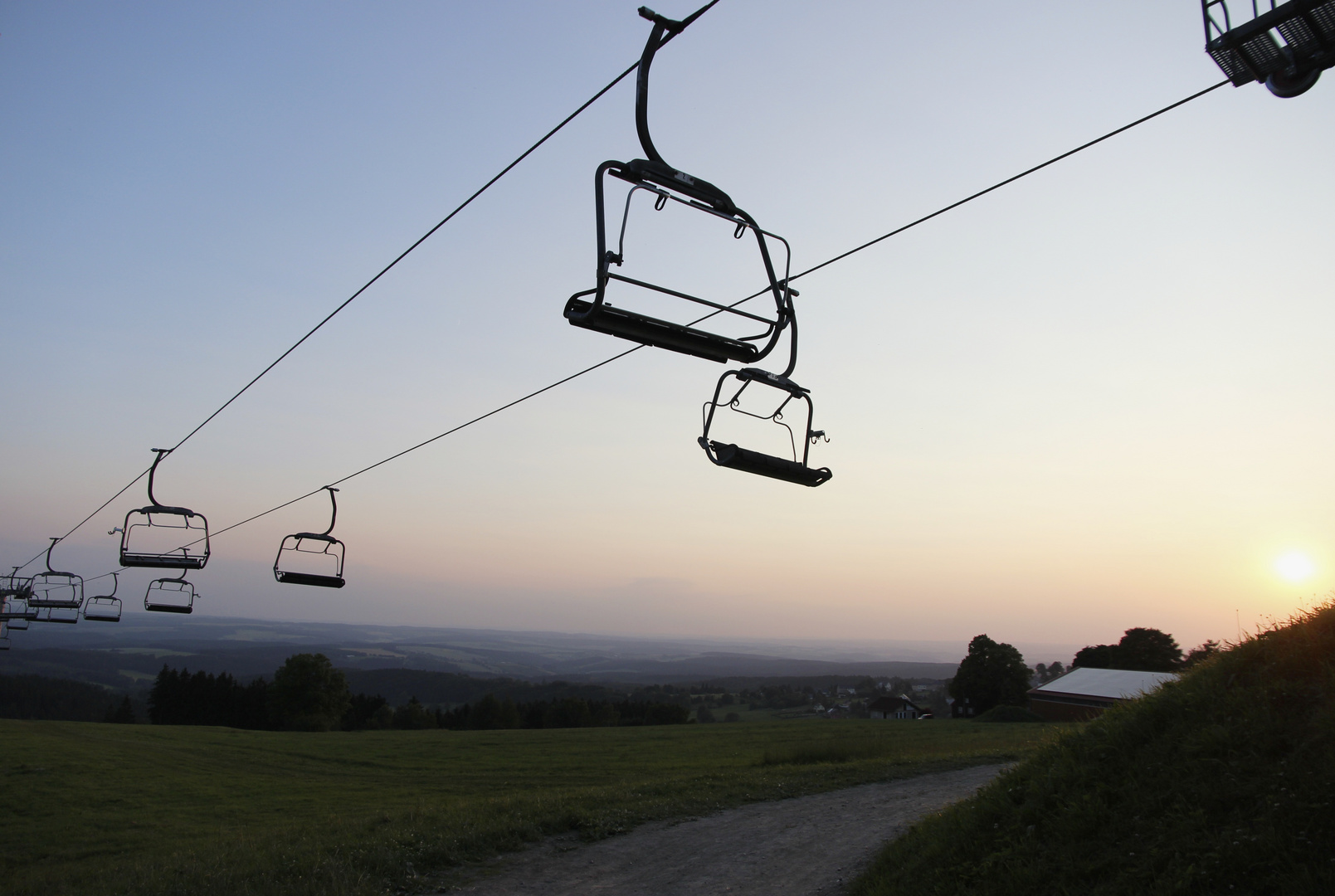 Sonnenuntergang im Vogtland