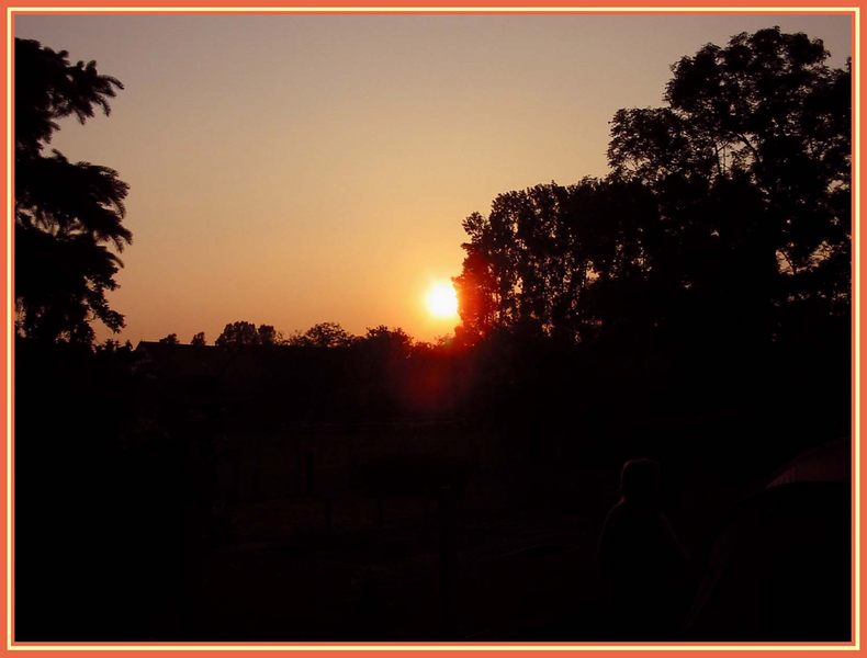 Sonnenuntergang im  Voreifelland