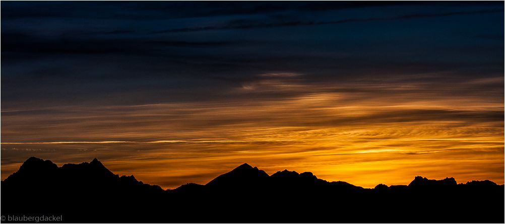 Sonnenuntergang im Vorkarwendel