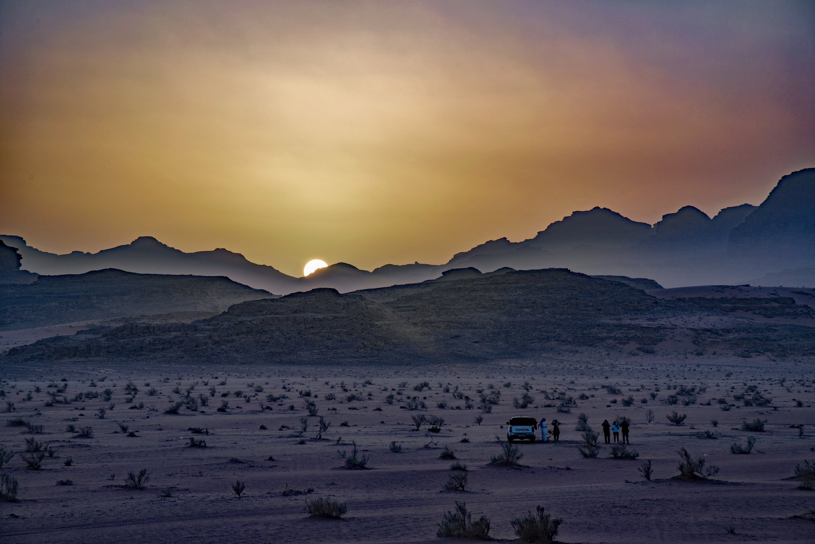 Sonnenuntergang im Wadi Rum 2