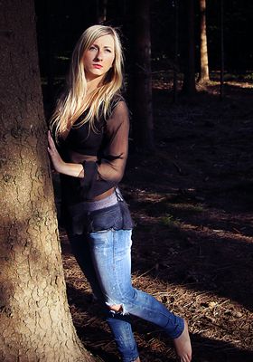 Sonnenuntergang im Wald