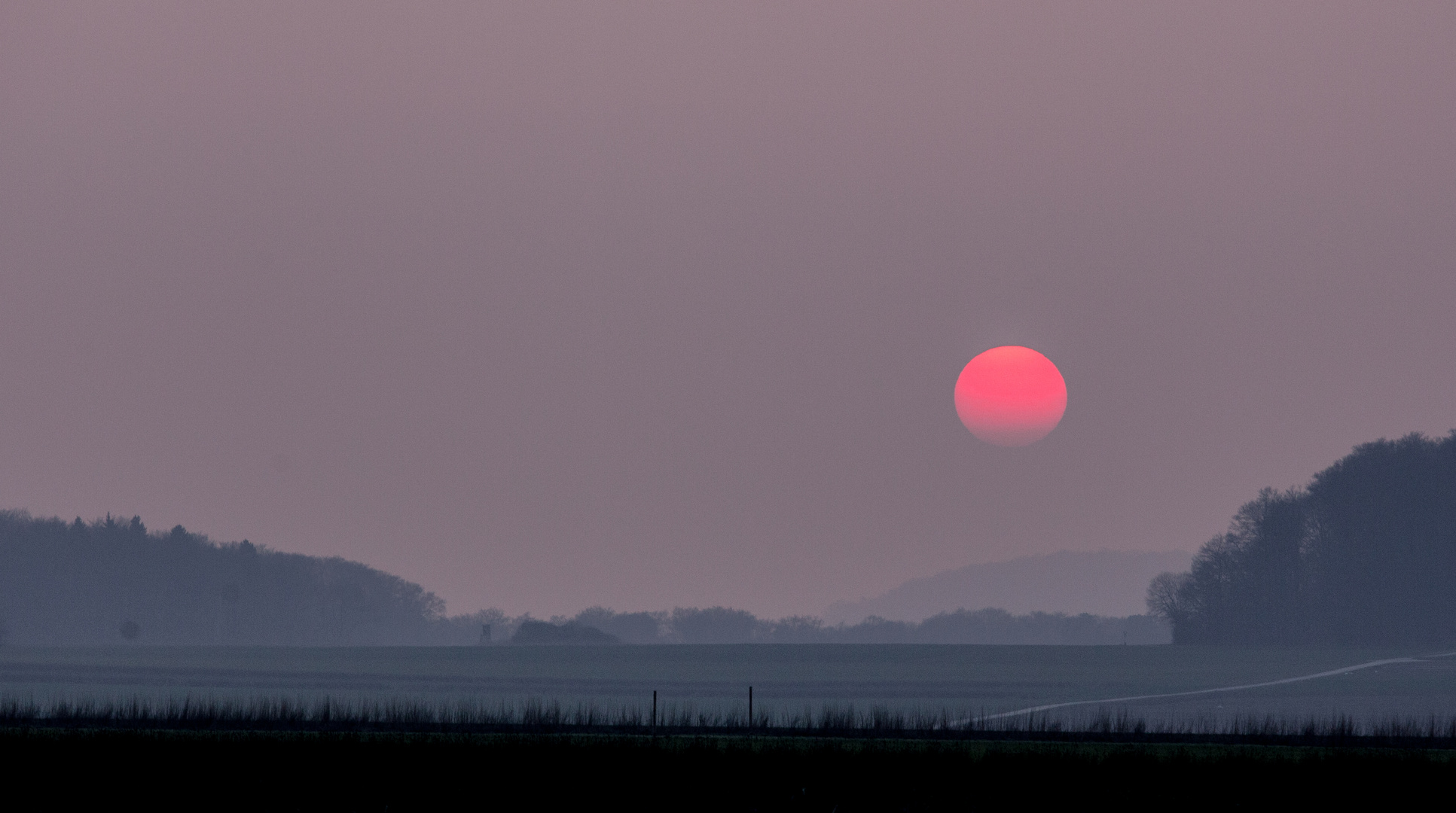 Sonnenuntergang im Warmetal