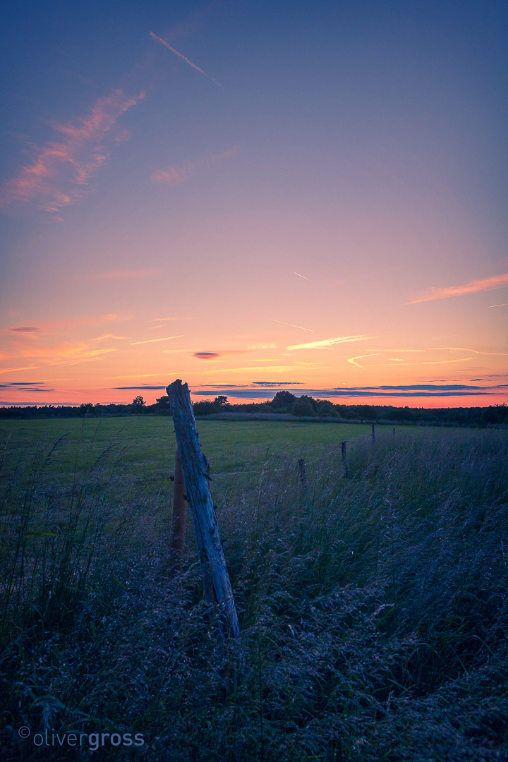 Sonnenuntergang im Warndt