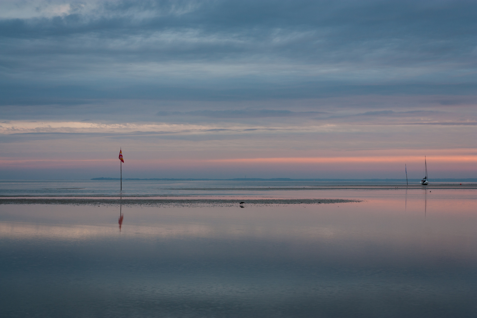 Sonnenuntergang im Watt