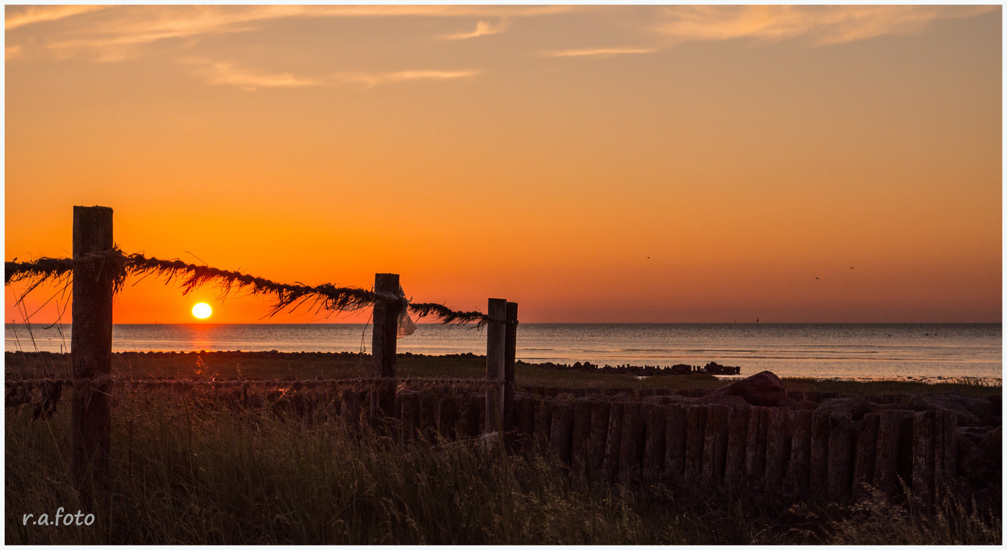 Sonnenuntergang im Watt