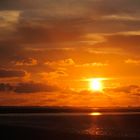 Sonnenuntergang im Watt der Nordsee IV